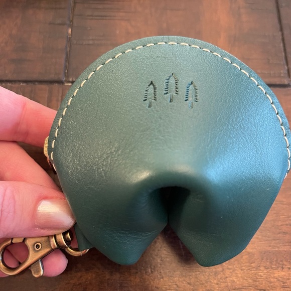 Portland Leather Accessories - PORTLAND LEATHER GOODS 🥠 Fortune Cookie Keychain Pouch, “Peacock”